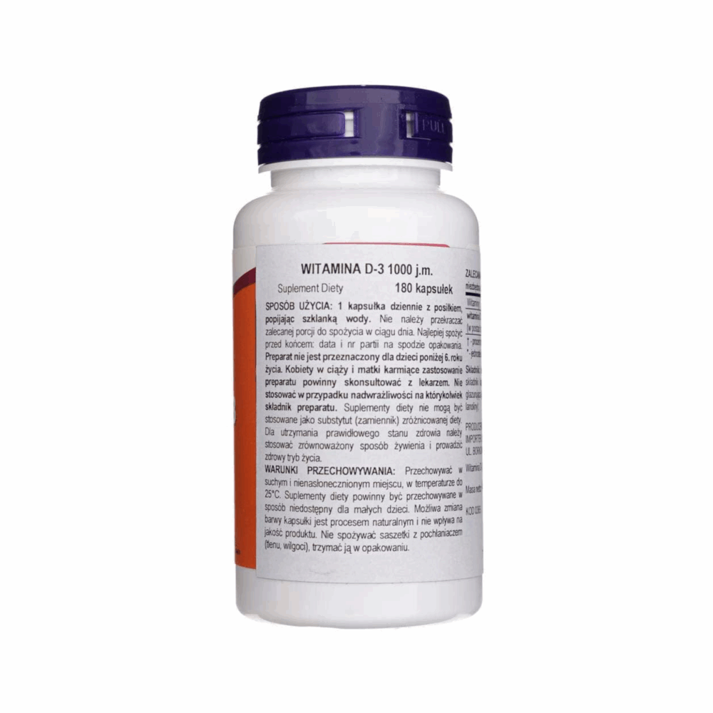 Vitamin D3 1000 IU 180caps