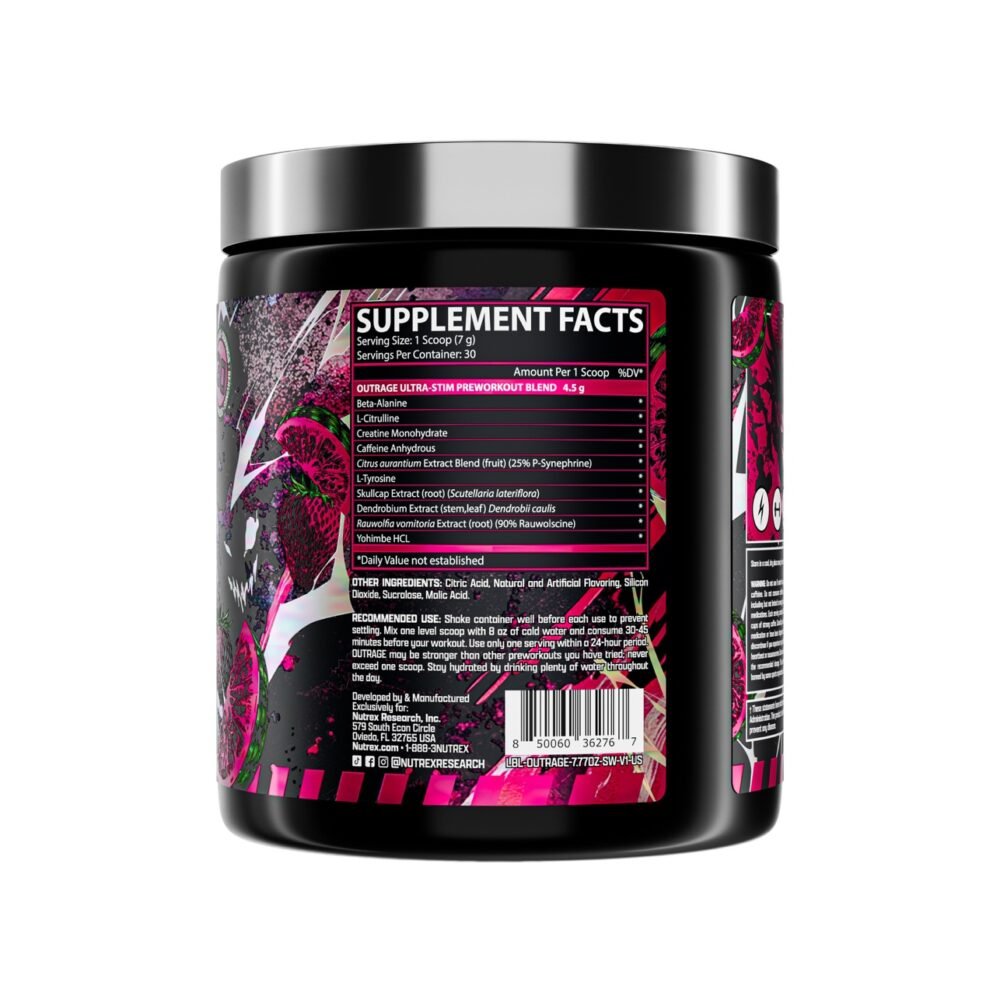 Preworkout Outrage Ultra Stim