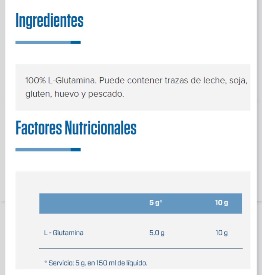 100% L-Glutamine 500g