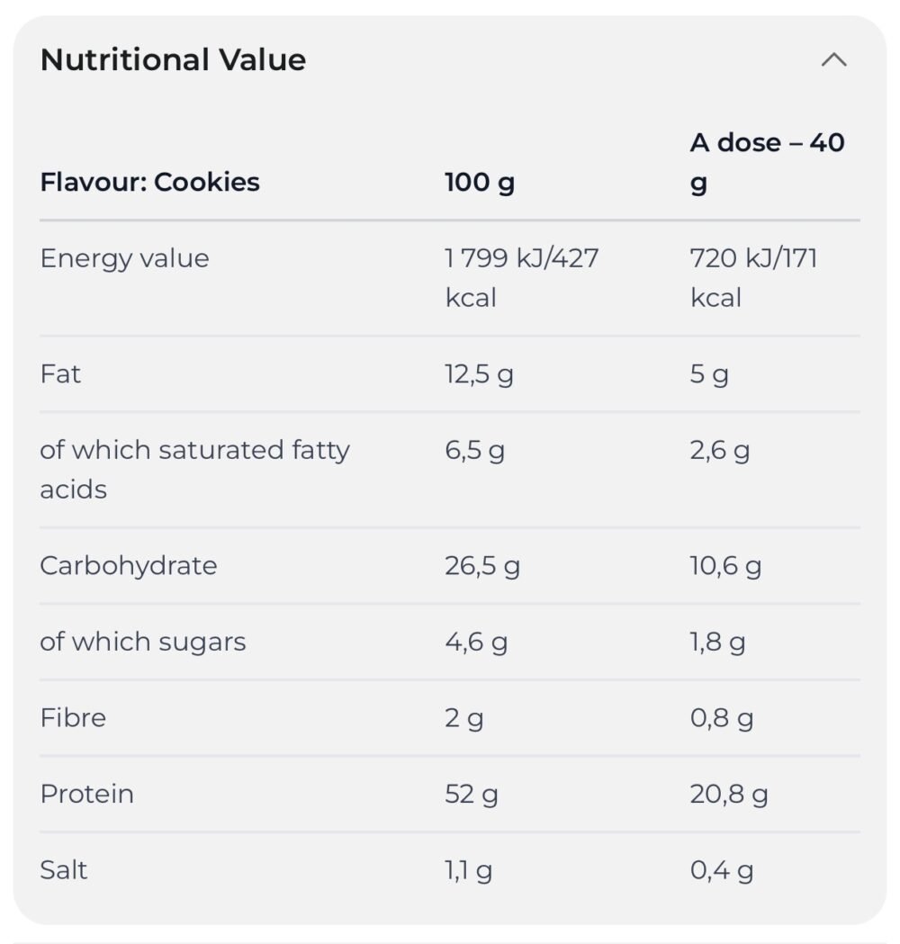 Protein Cookie Dough 800g