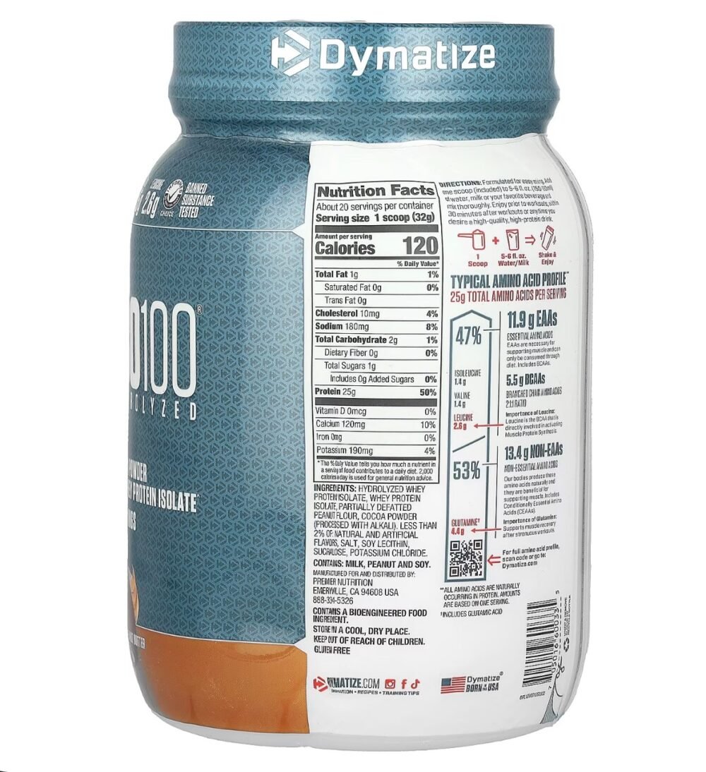 Iso100 hydrolyzed 625g