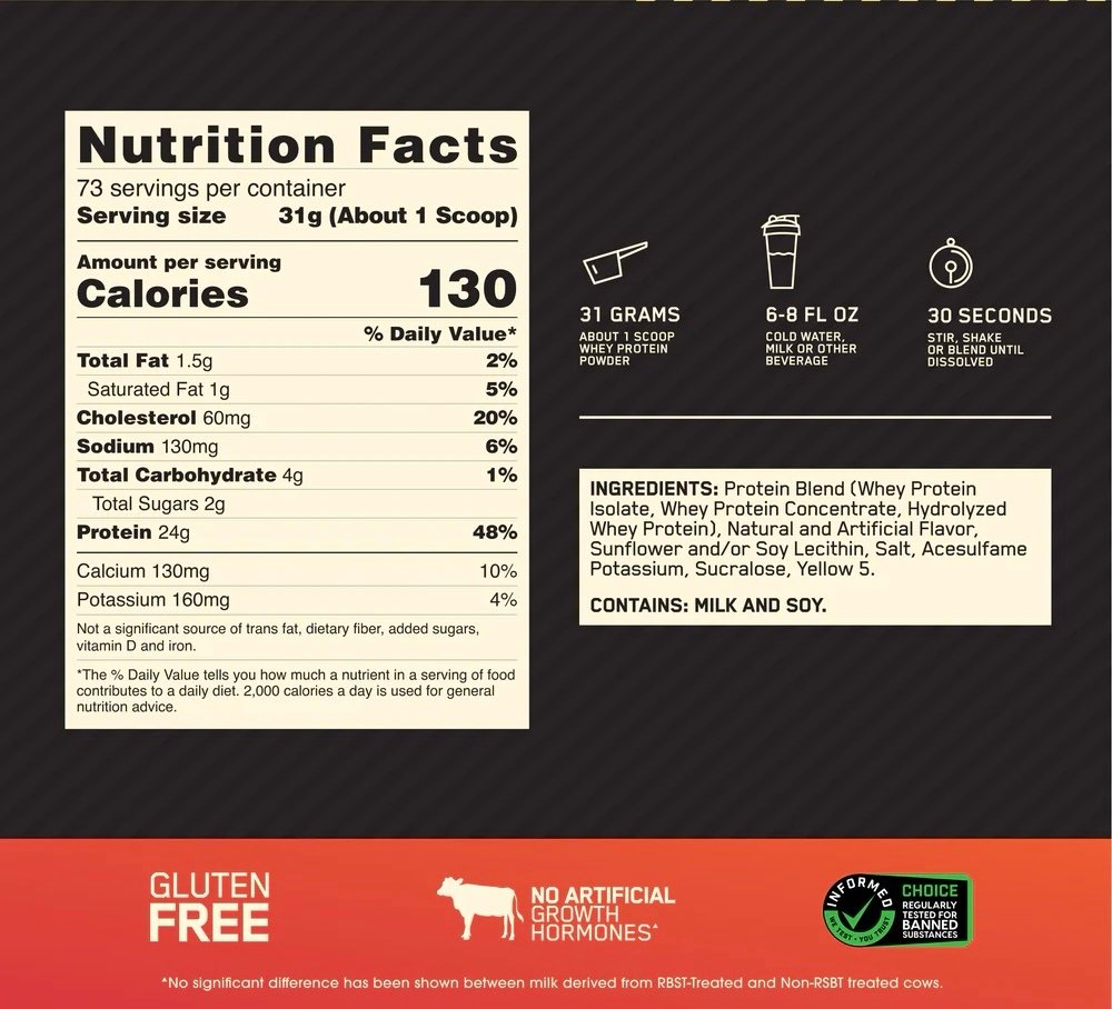 Gold Standard 100% Whey 2.3kg