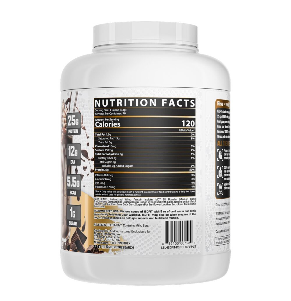 IsoFit Whey Protein Isolate 2.2kg