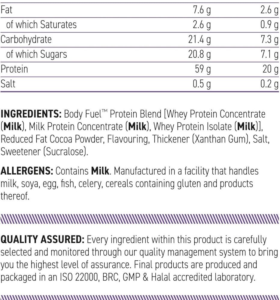 Body Fuel Whey Protein 1.8kg