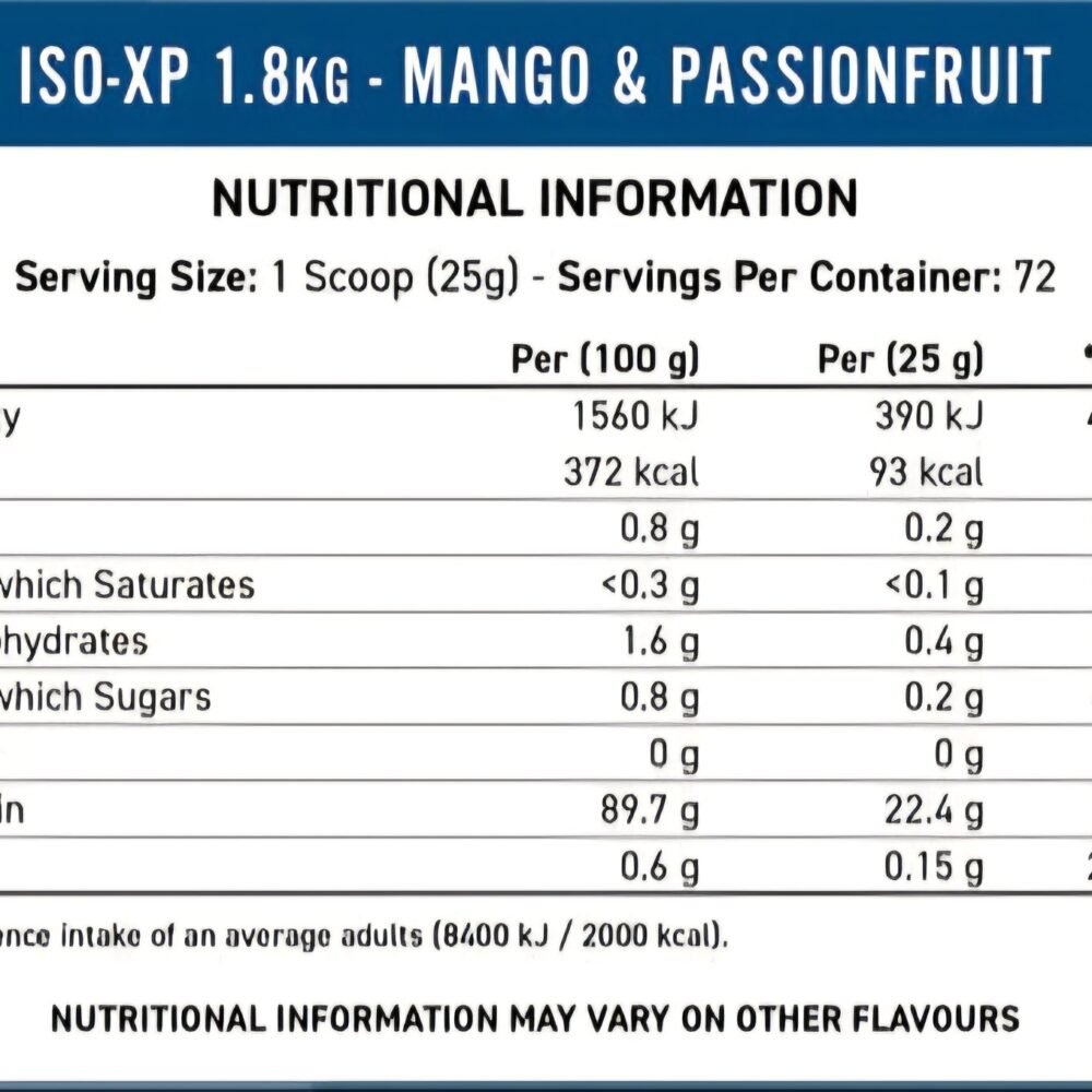 ISO-XP Whey protein isolate1.8kg