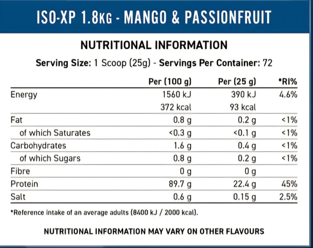 ISO-XP Whey protein isolate1.8kg