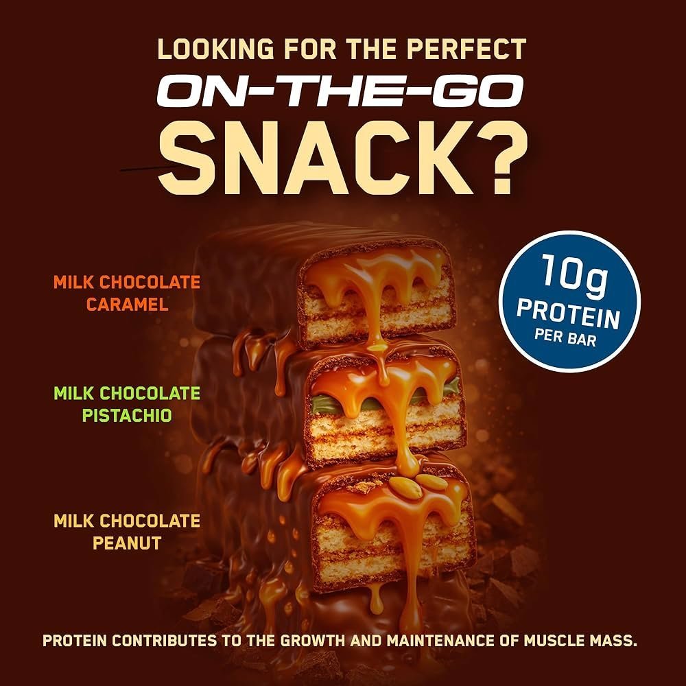 Protein wafer Milk chocolate caramel