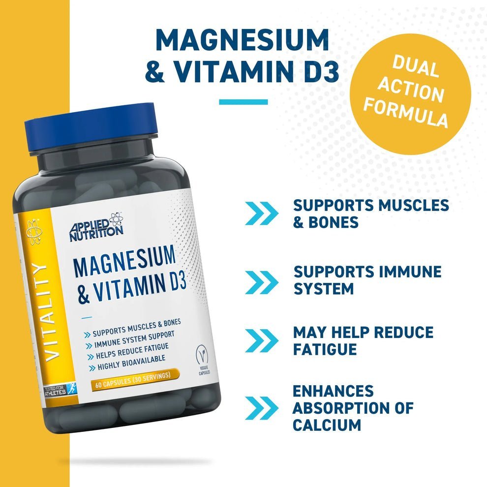 Magnesium &  vitamin D3 60caps