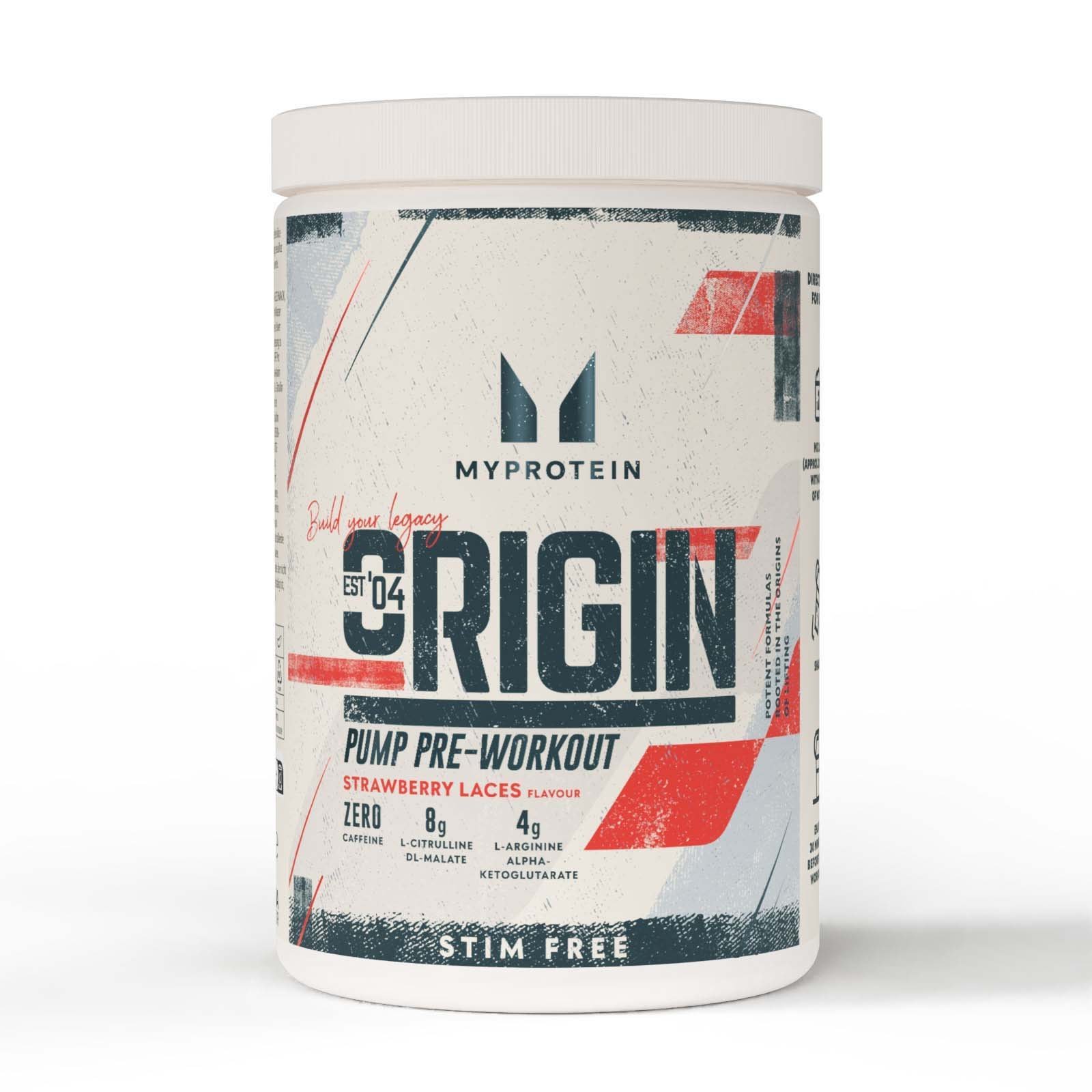 Origin pre workout Stim free 600g