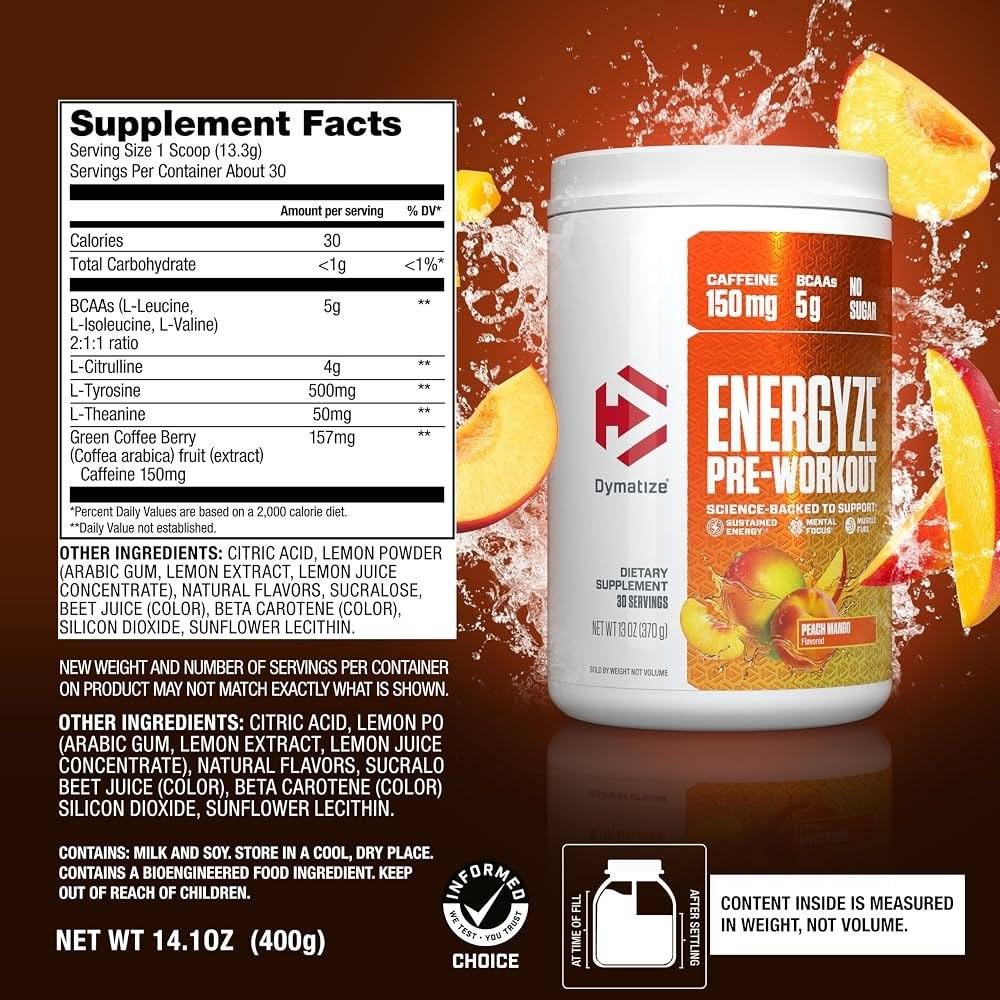 Energyze pre - workout 400g