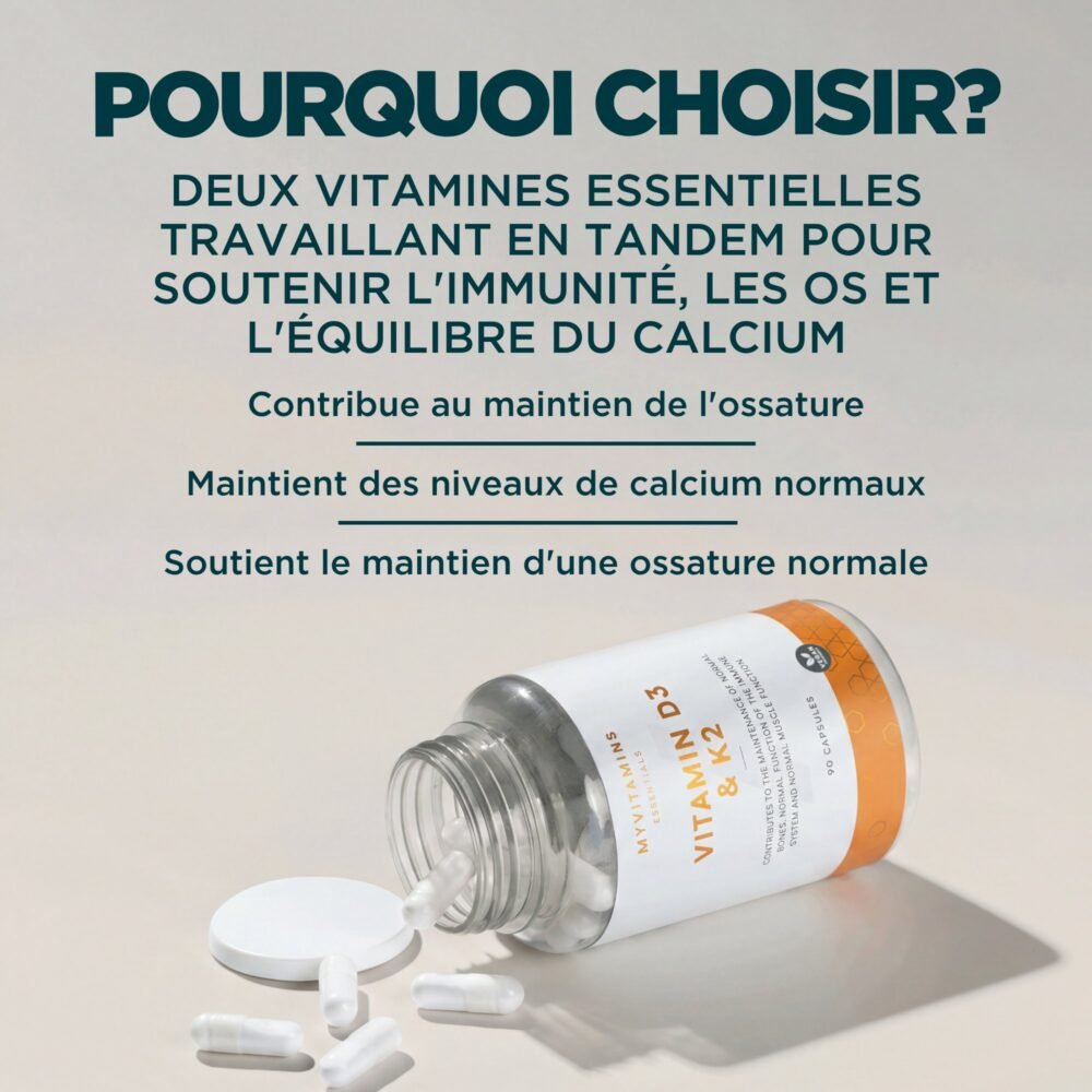 Vitamin D3 K2 90caps