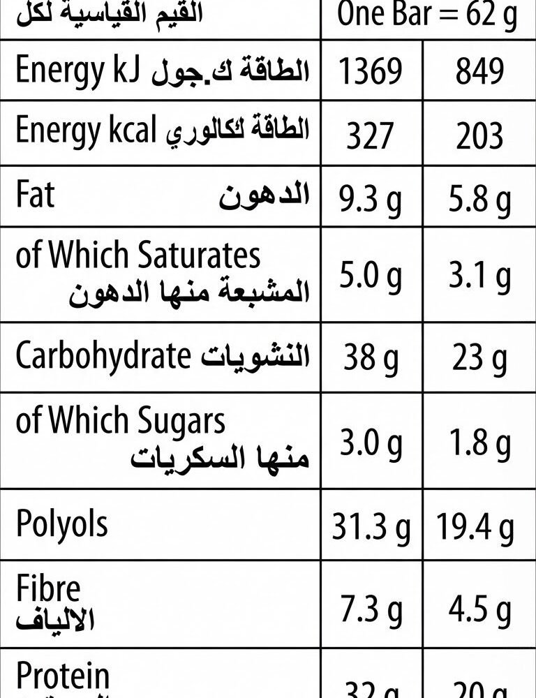 Protein bar 12×62g